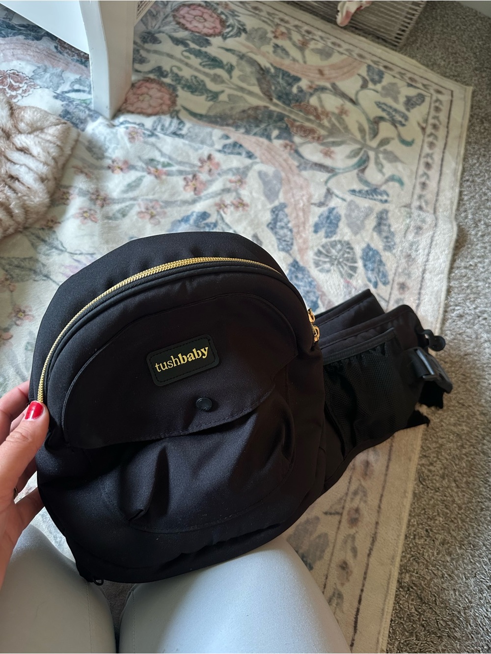 tushbaby Infant Hip Seat Carrier - Black NWOT